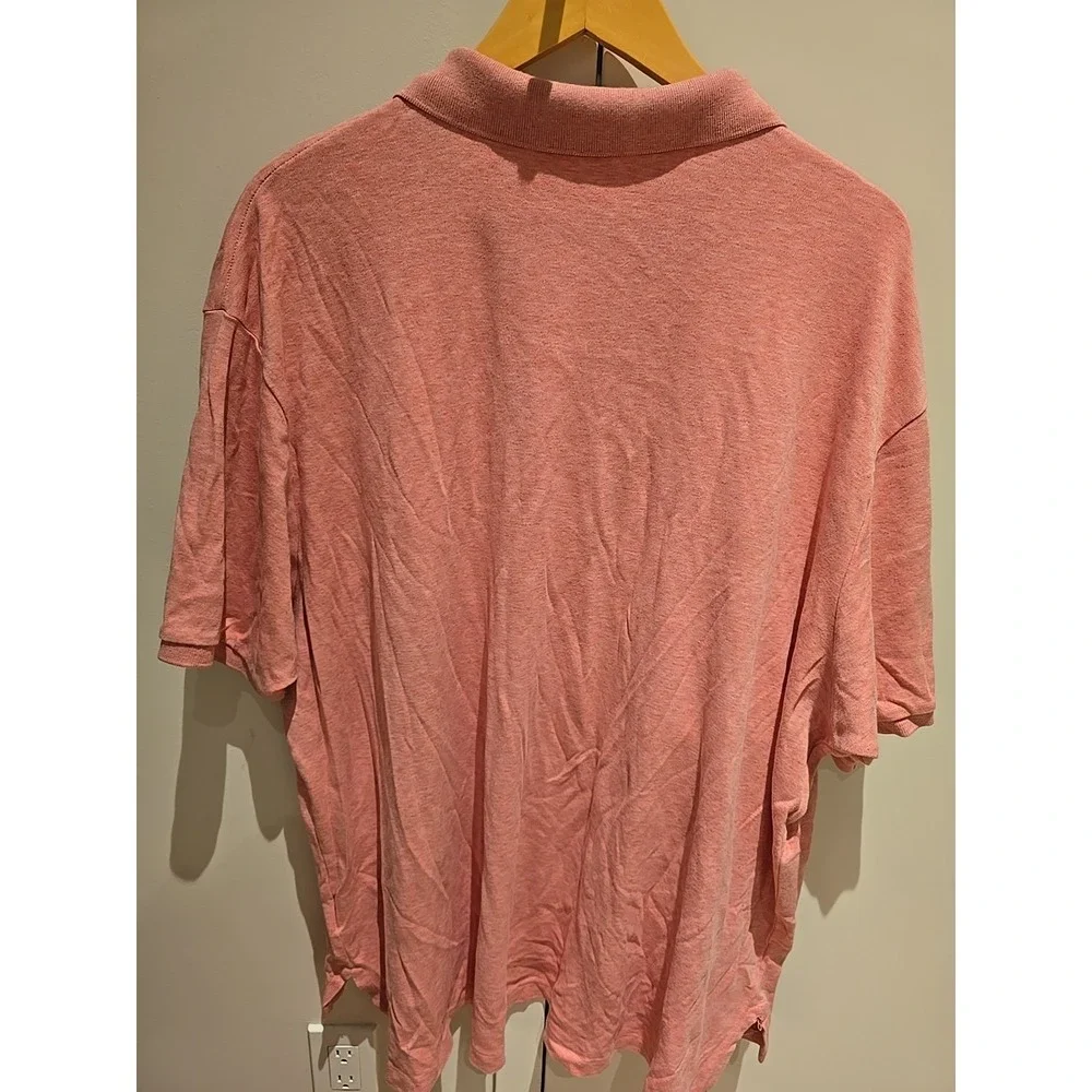 Polo Ralph‎ Lauren Men's Polo Short Sleeve Coral/Salmon Cotton Golf Shirt, 3XB